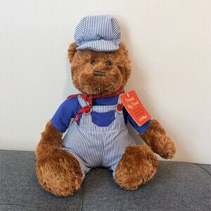 GUND GUNDfun Sprout Bear Plush Press My Paw Singing Engineer Outfit